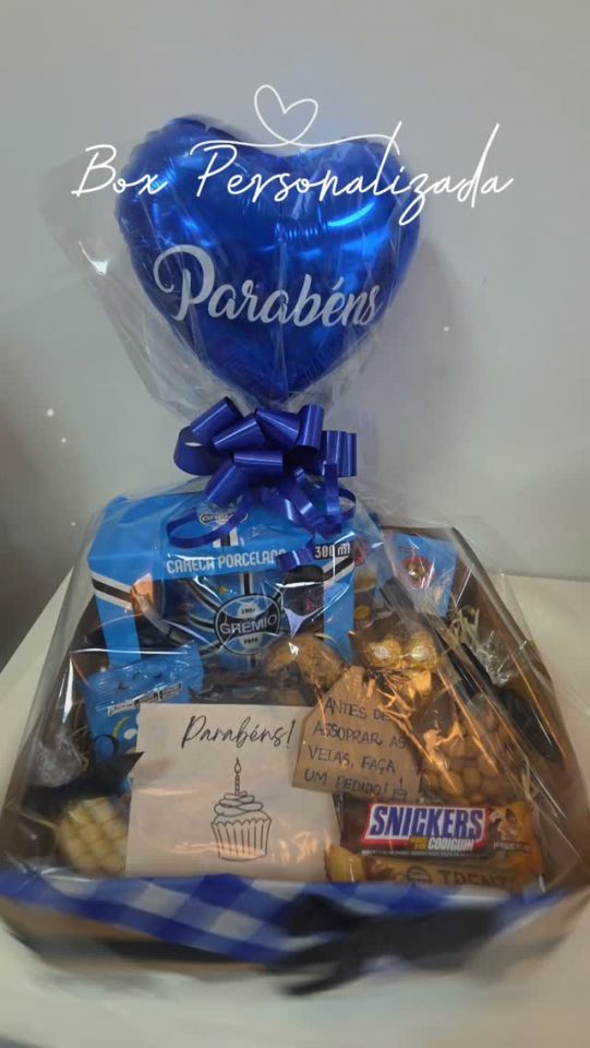 Box Paixão Tricolor: carinho com as cores do Grêmio — imagem publicada pela Mia
