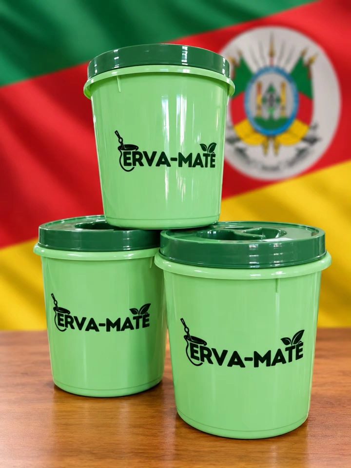 Pote de erva-mate: um detalhe para organizar o cantinho do mate — imagem publicada pela Mia